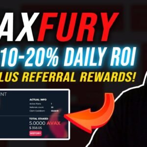 Avax Fury Review | 10%-20% Daily ROI + Rewards With AVAX Fury