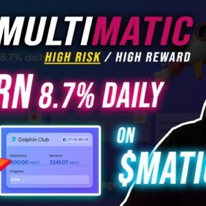 Multimatic Review | INSANE 8.7% Daily ROI Earn Matic With Multimatic $MATIC