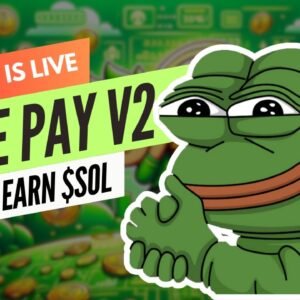 Pepe Pay V2:  Presale LIVE / Stake Meme Coins to Earn Solana!